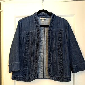 Dress Barn Denim Blue Jean Jacket, Women's Sz. MEDIUM
